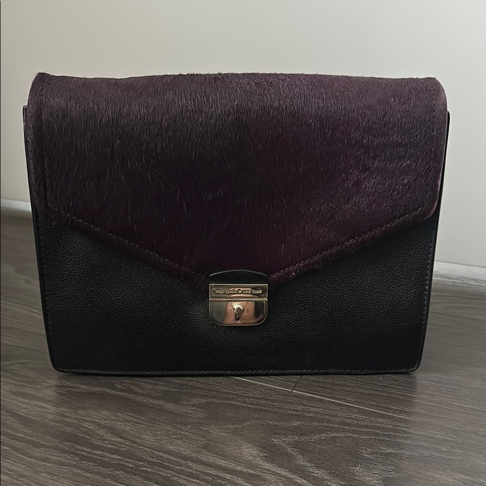 Kate Spade Elegant Black and Purple Women's handbag